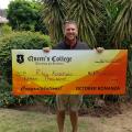 Riley Kaschula is rather pleased with his R15 000 prize